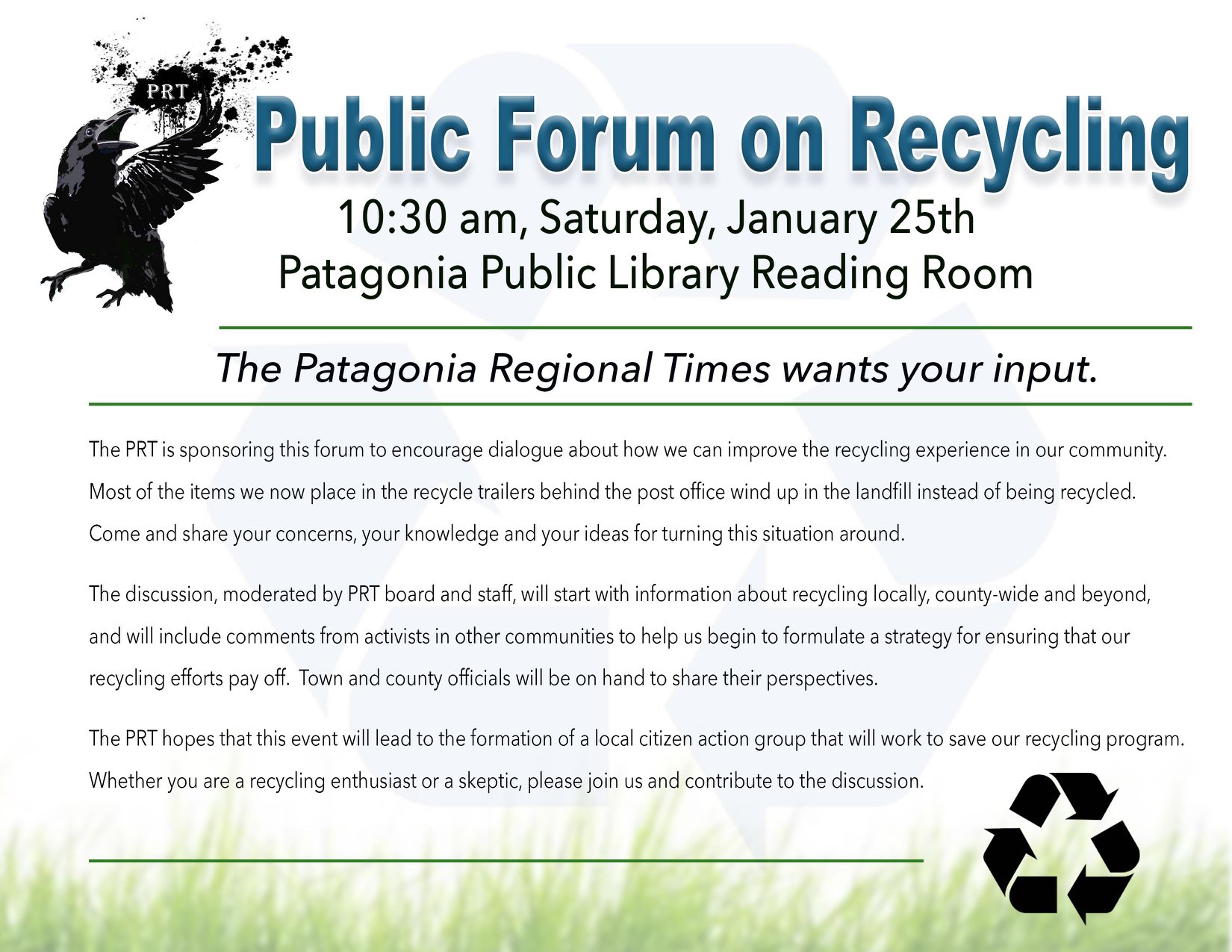 Santa Cruz County Recycling Discussion Patagonia Public Library